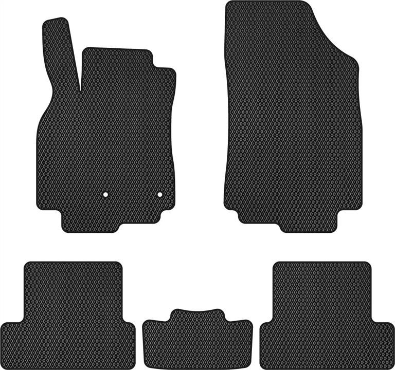 EVAtech RT3636CV5RN2RBB Floor mats for Renault Megane (2008-2016), black RT3636CV5RN2RBB