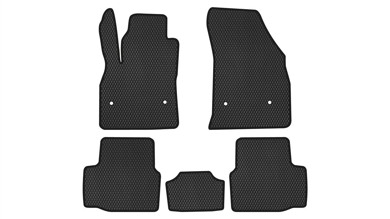 EVAtech OL1822CV5OU4RBB Floor mats for Opel Astra (2015-), black OL1822CV5OU4RBB