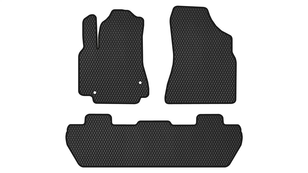 EVAtech PT1910ZV3CP2RBB Floor mats for Peugeot Partner (2008-2018), black PT1910ZV3CP2RBB