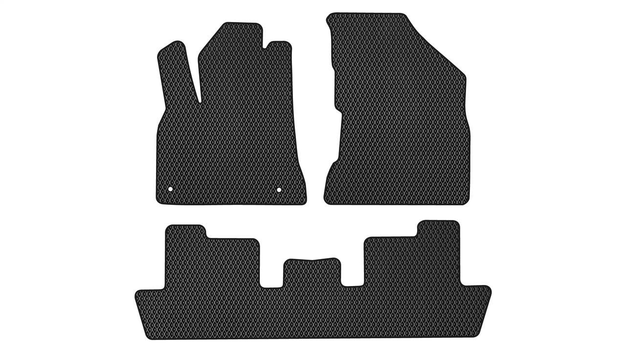 EVAtech PT1706ZV3CP2RBB Floor mats for Peugeot 5008 (2009-2017), black PT1706ZV3CP2RBB