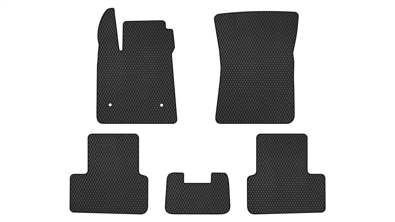 EVAtech RT1833C5RD2RBB Floor mats for Renault Megane (2015-2021), black RT1833C5RD2RBB