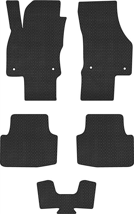 EVAtech SK1641CV5AV4RBB Floor mats for Skoda Octavia (2020-), schwarz SK1641CV5AV4RBB