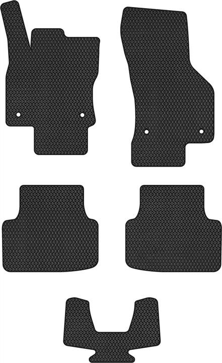 EVAtech SK3638CV5AV4RBB Floor mats for Skoda Octavia (2013-2020), schwarz SK3638CV5AV4RBB