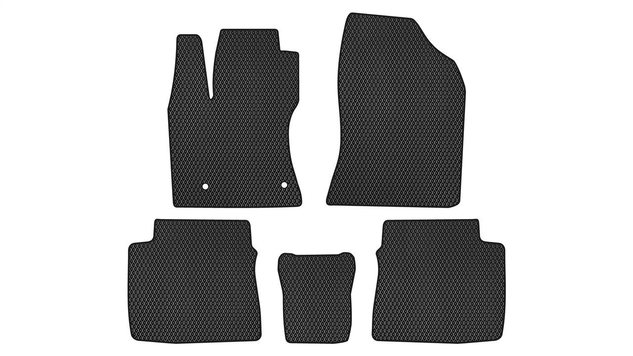 EVAtech TY1669CV5TL2RBB Floor mats for Toyota Corolla (2012-2018), black TY1669CV5TL2RBB