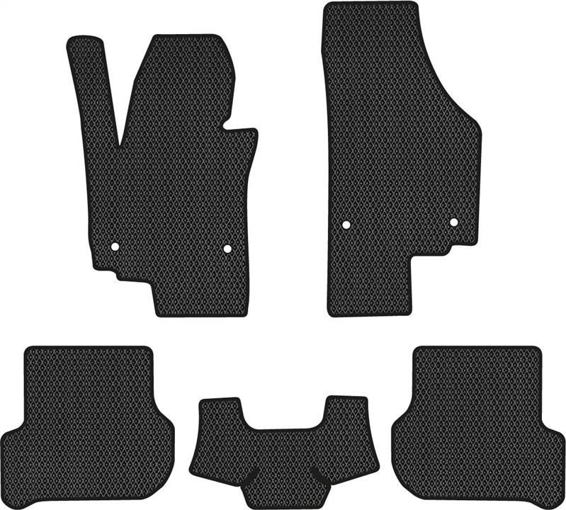 EVAtech ST2748CV5AV4RBB Floor mats for Seat Altea XL (2006-2015), schwarz ST2748CV5AV4RBB