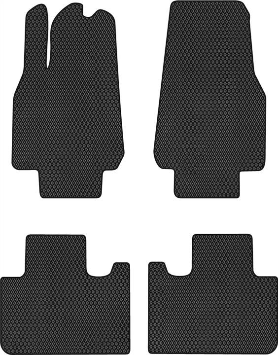EVAtech TA1591PV4RBB Floor mats for Tesla Model Y (2020-), black TA1591PV4RBB