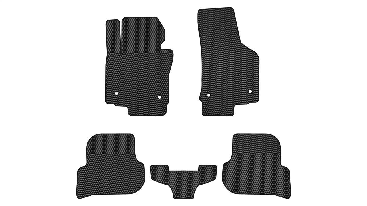 EVAtech ST1730CV5AV4RBB Floor mats for Seat Leon (2005-2012), schwarz ST1730CV5AV4RBB