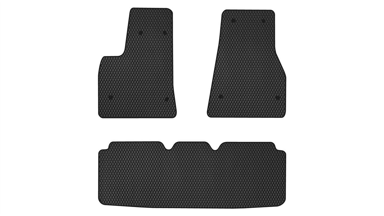 EVAtech TA1652ZG3BW8RBB Floor mats for Tesla Model S (2012-), black TA1652ZG3BW8RBB