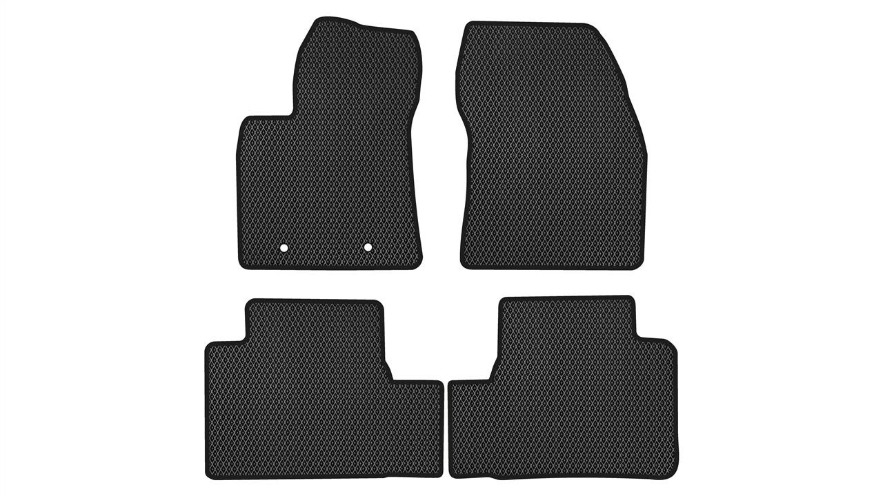 EVAtech TY1656PG4TL2RBB Floor mats for Toyota Avensis (2009-2018), black TY1656PG4TL2RBB