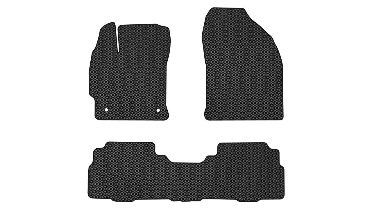 EVAtech TY11044ZV3TL2RBB Floor mats for Toyota Prius (2011-2021), schwarz TY11044ZV3TL2RBB