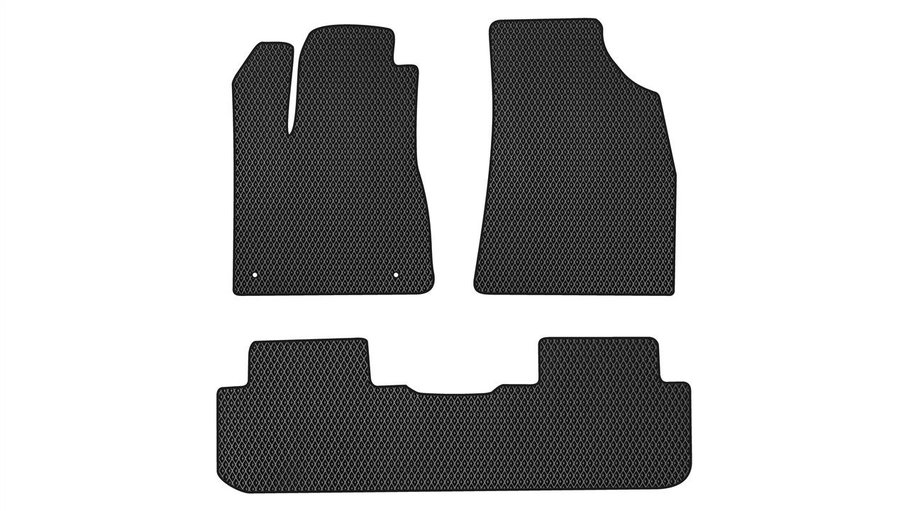 EVAtech TY11052ZV3TL2RBB Floor mats for Toyota Highlander (2016-2019), schwarz TY11052ZV3TL2RBB