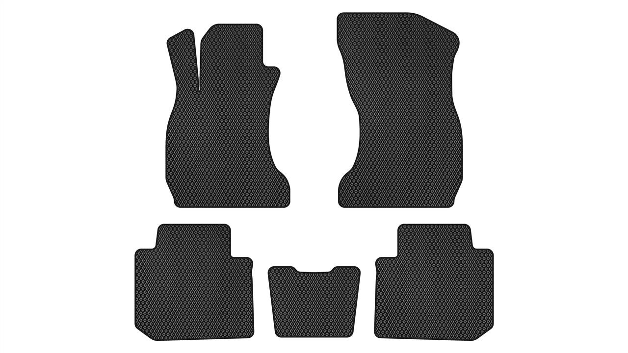 EVAtech SU3281C5RBB Floor mats for Subaru Forester (2013-2019), black SU3281C5RBB