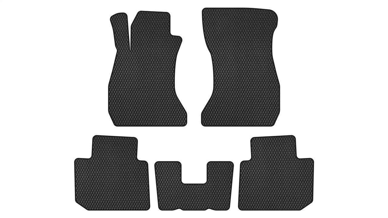EVAtech SU3283C5RBB Floor mats for Subaru XV (2011-2017), black SU3283C5RBB