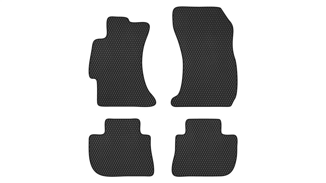 EVAtech SU2502PB4RBB Floor mats for Subaru XV (2011-2017), black SU2502PB4RBB