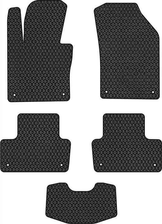 EVAtech VV3586CV5VL8RBB Floor mats for Volvo XC60 (2017-), schwarz VV3586CV5VL8RBB