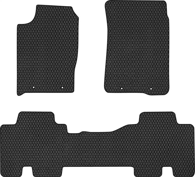 EVAtech SY1643ZB3LA4RBB Floor mats for SsangYong Actyon Sports (2006-2018), schwarz SY1643ZB3LA4RBB
