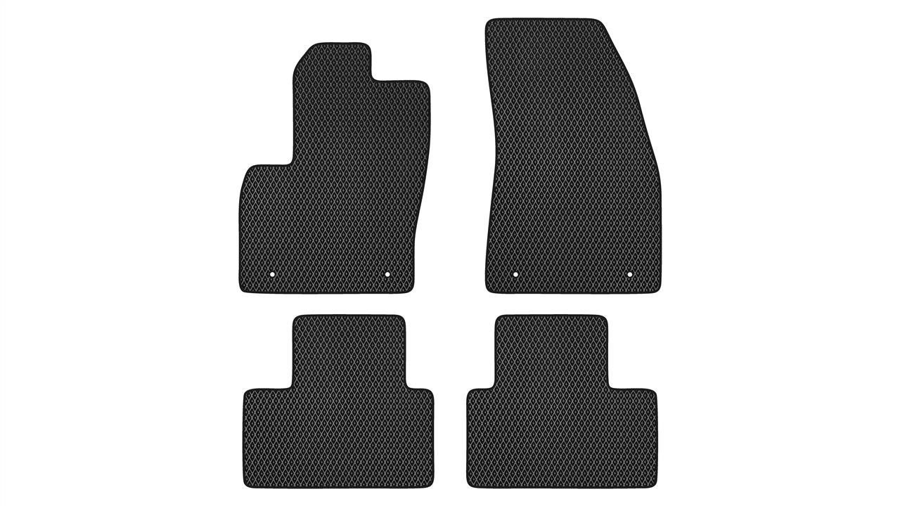 EVAtech VV2902PG4VL4RBB Floor mats for Volvo XC40 (2017-2020), black VV2902PG4VL4RBB