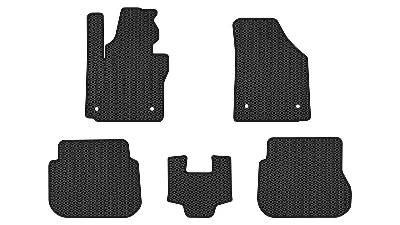 EVAtech VW51423CV5AV4RBB Floor mats for Volkswagen Caddy (2004-2015), black VW51423CV5AV4RBB