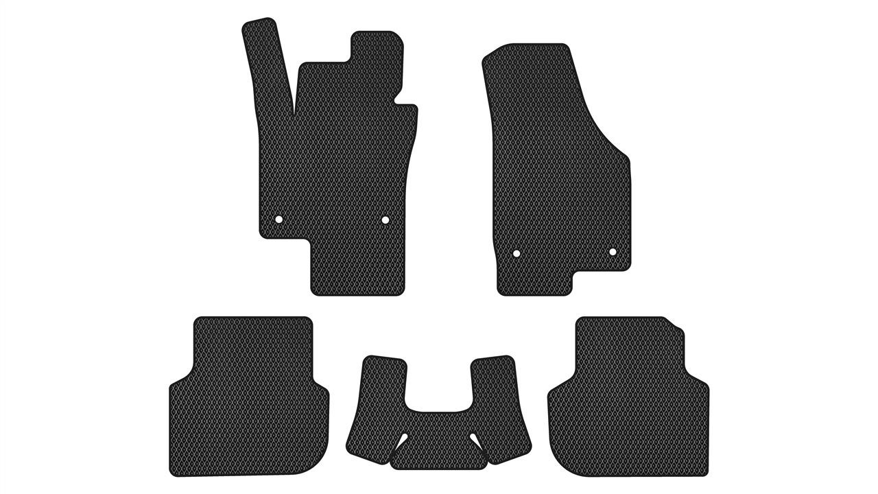 EVAtech VW3289CV5AV4RBB Floor mats for Volkswagen Jetta (2010-2018), black VW3289CV5AV4RBB