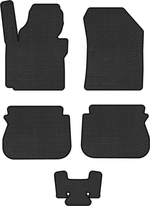 EVAtech VW31032CV5RBB Floor mats for Volkswagen Caddy (2015-2020), black VW31032CV5RBB