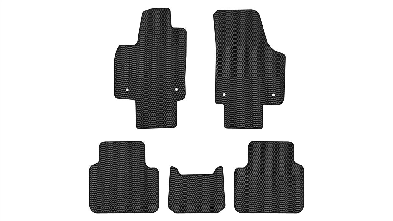 EVAtech VW1812CG5AV4RBB Floor mats for Volkswagen Atlas (2016-), black VW1812CG5AV4RBB