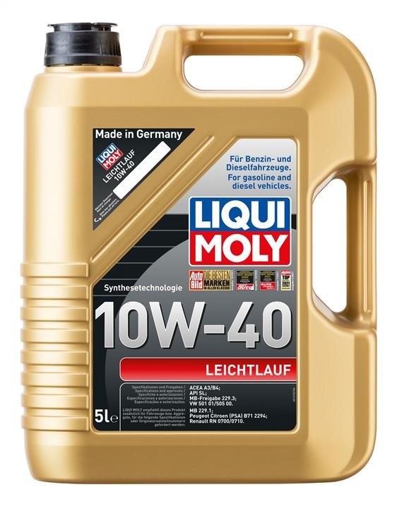 Liqui Moly 9502 Engine oil Liqui Moly Leichtlauf 10W-40, 5L 9502