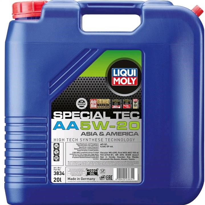 3834 Liqui Moly Engine oil Liqui Moly Special Tec AA 5W-20, 20L