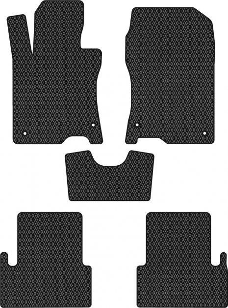 EVAtech HA373C5TL4RBB Floor mats for Honda Accord (2008-2013), black HA373C5TL4RBB