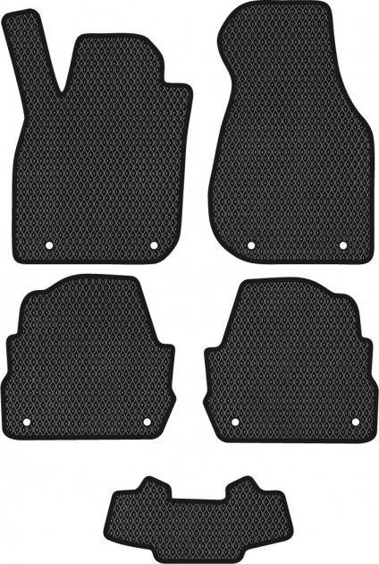 EVAtech AU11281CV5AV8RBB Floor mats for Audi A6 (1997-2001), black AU11281CV5AV8RBB