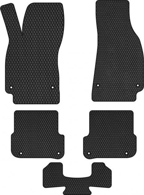 EVAtech AU3166CV5AV8RBB Floor mats for Audi A6 (2008-2011), schwarz AU3166CV5AV8RBB