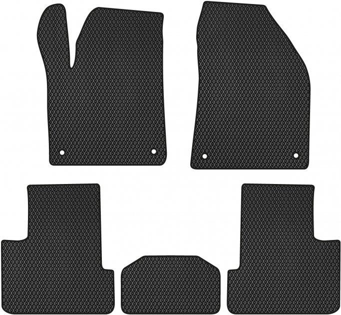 EVAtech JP1485CV5TL4RBB Floor mats for Jeep Cherokee (2014-), black JP1485CV5TL4RBB