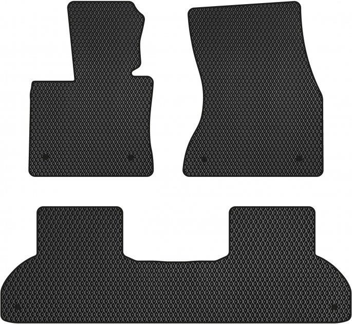 EVAtech BM330ZB3BW6RBB Floor mats for BMW X5 (2013-2018), black BM330ZB3BW6RBB