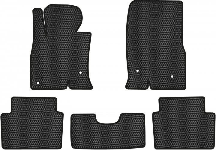EVAtech MZ11073C5VL4RBB Floor mats for Mazda 3 (2013-2019), black MZ11073C5VL4RBB