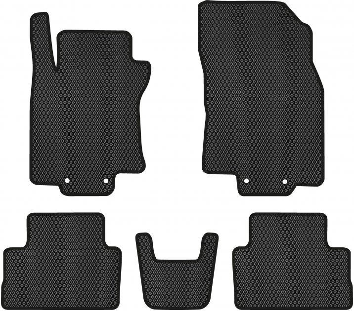 EVAtech NS11804C5LP4RBB Floor mats for Nissan Rogue Sport (2016-), black NS11804C5LP4RBB