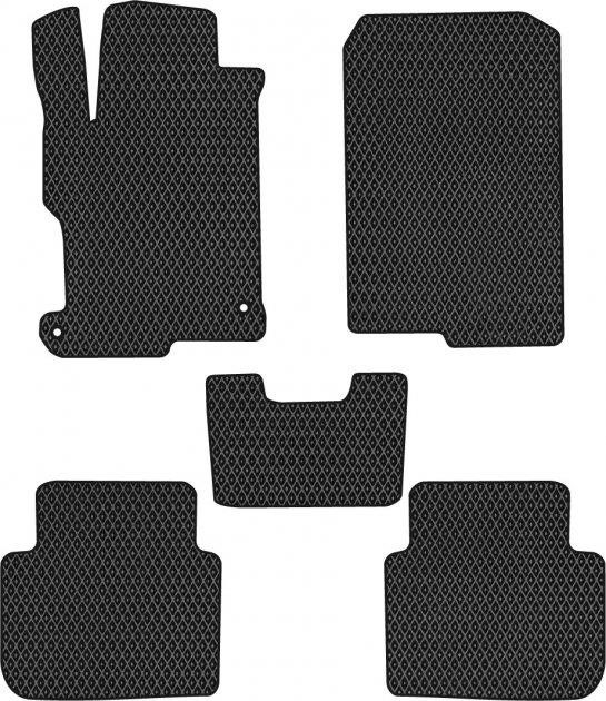 EVAtech HA1462C5TL2RBB Floor mats for Honda Accord (2012-2017), black HA1462C5TL2RBB