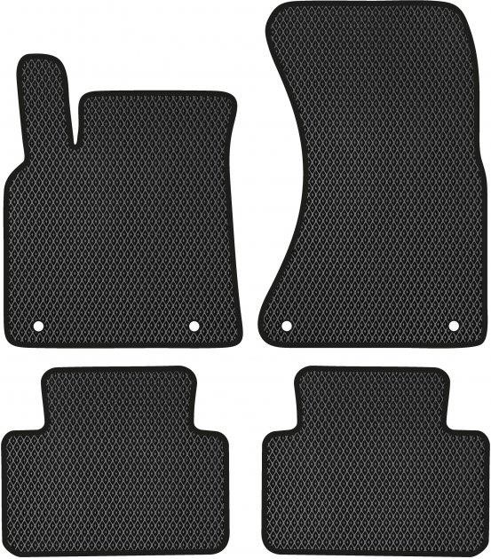 EVAtech PE21257P4AV4RBB Floor mats for Porsche Macan (2014-), black PE21257P4AV4RBB