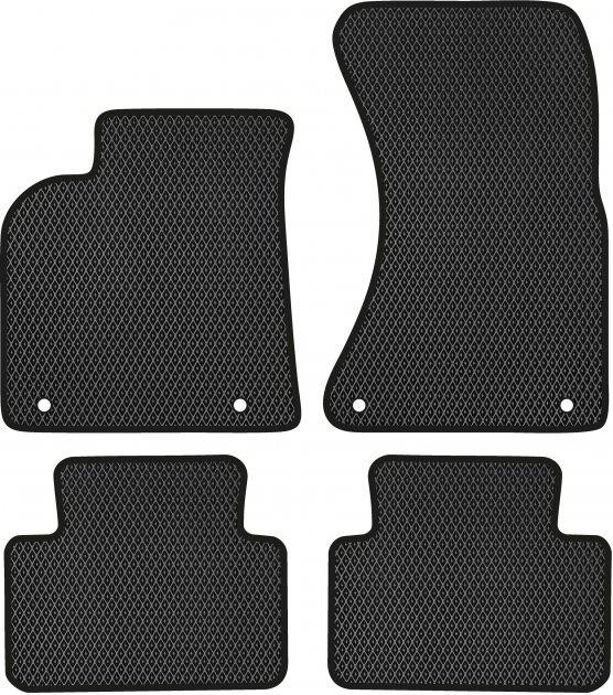 EVAtech PE21257PB4AV4RBB Floor mats for Porsche Macan (2014-), black PE21257PB4AV4RBB