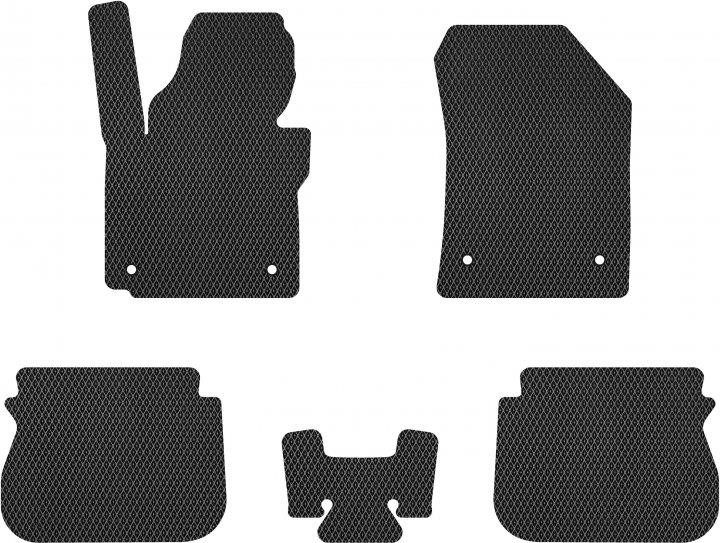 EVAtech VW31019CV5AV4RBB Floor mats for Volkswagen Caddy (2015-2020), black VW31019CV5AV4RBB