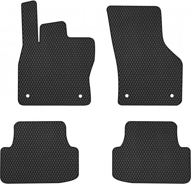 EVAtech ST1731PV4AV4RBB Floor mats for Seat Leon (2012-2020), black ST1731PV4AV4RBB