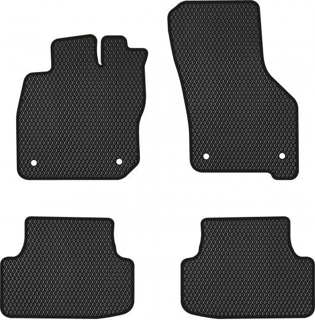 EVAtech VW51003PG4AV4RBB Floor mats for Volkswagen Golf (2019-), black VW51003PG4AV4RBB