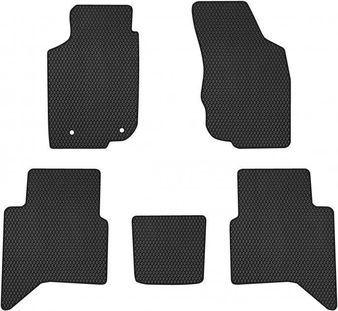 EVAtech TY11028CG5TL2RBB Floor mats for Toyota Hilux (2011-2015), black TY11028CG5TL2RBB