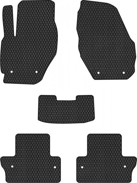 EVAtech VV1521CV5VL8RBB Floor mats for Volvo S60 (2010-2018), black VV1521CV5VL8RBB