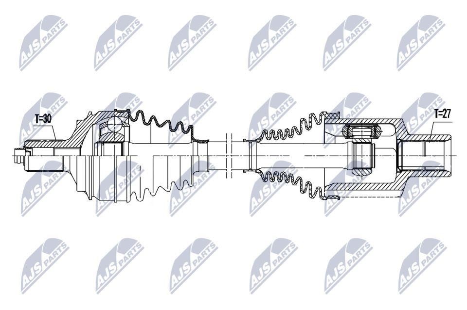 Drive shaft NTY NPW-ME-146