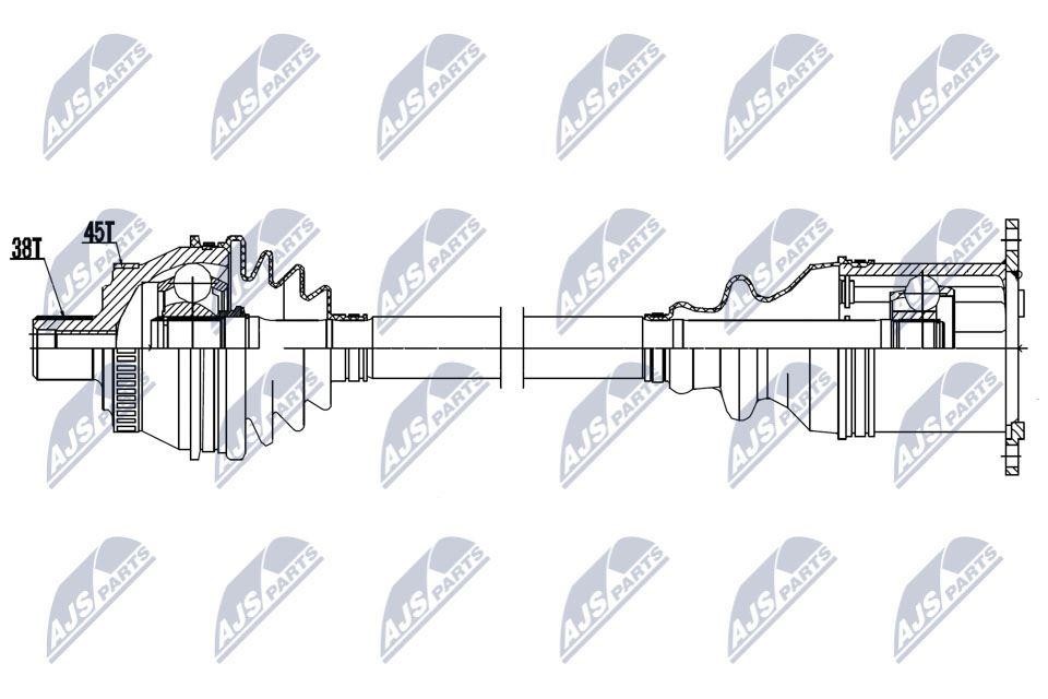 NPWAU038 NTY Drive shaft