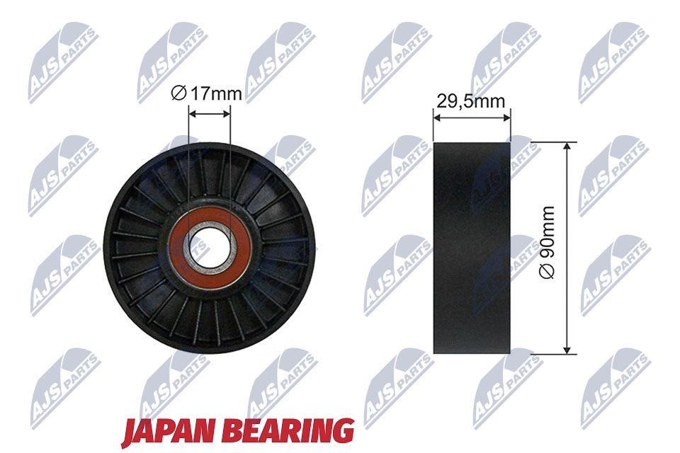 Belt tensioner pulley Chrysler: RNKCH009A NTY Drive belt tensioner pulley