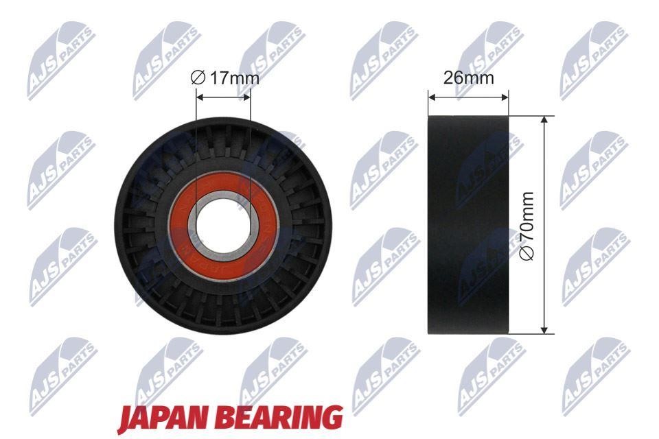 Guide pulley KIA Ceed (Kia Ceed): RNKKA004A NTY Drive belt tensioner pulley