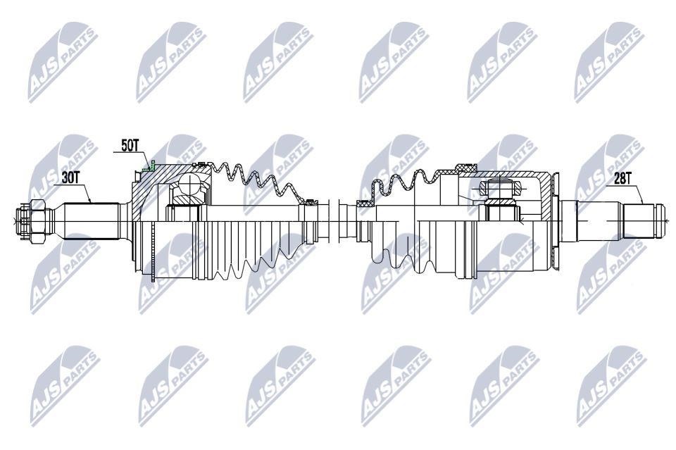 CV axle Mitsubishi Pajero: NPWMS079 NTY Drive shaft