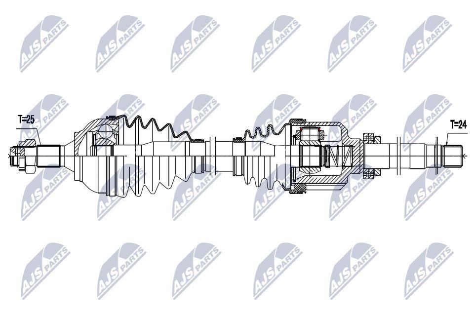 NPWPE087 NTY Drive shaft