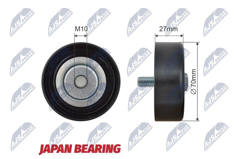 Idler tensioner pulley Chevrolet Epica: RNKCH050 NTY Drive belt tensioner pulley