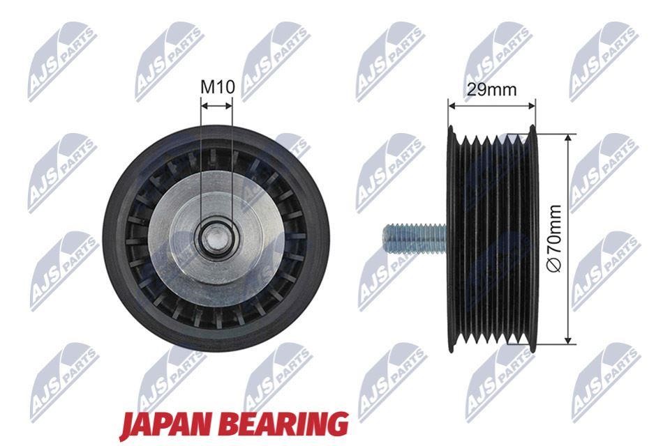 NTY RNK-PS-005 Drive belt tensioner pulley RNKPS005 RNKPS005 NTY Drive belt tensioner pulley